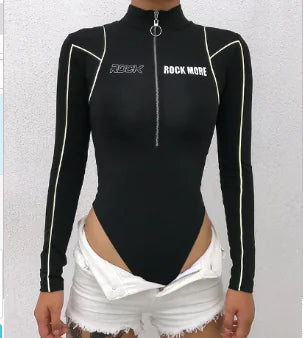 Rockmore Long Sleeve Bodycon Yoga Jumpsuit (One Piece)